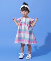 petit main | マドラスチェックワンピース(ワンピース)