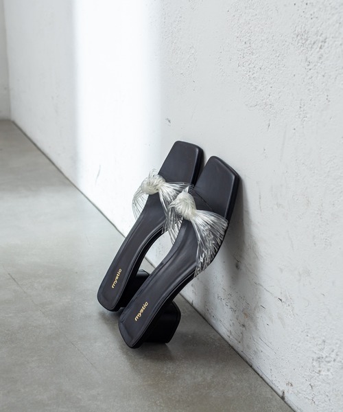 mystic（ミスティック）の「クリア結び目サンダル（サンダル・レディース・ブラック/ピンク/クリア・36/37/38）」の13枚目の写真