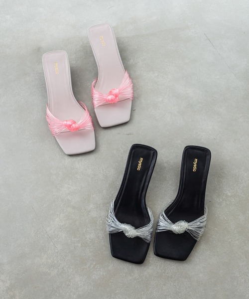 mystic（ミスティック）の「クリア結び目サンダル（サンダル・レディース・ブラック/ピンク/クリア・36/37/38）」の12枚目の写真