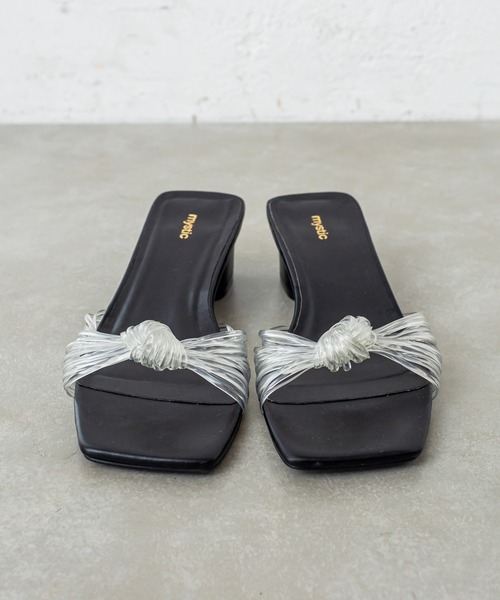 mystic（ミスティック）の「クリア結び目サンダル（サンダル・レディース・ブラック/ピンク/クリア・36/37/38）」の10枚目の写真