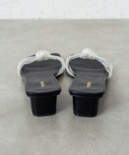 mystic（ミスティック）の「クリア結び目サンダル（サンダル・レディース・ブラック/ピンク/クリア・36/37/38）」の4枚目の写真