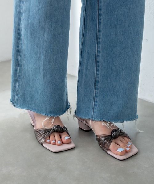 mystic（ミスティック）の「クリア結び目サンダル（サンダル・レディース・ブラック/ピンク/クリア・36/37/38）」の14枚目の写真