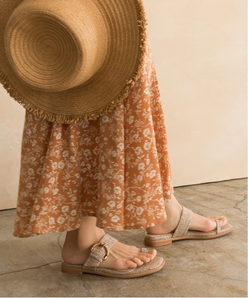 RANDA（ランダ）の「バンブーバックルサムリングサンダル（サンダル・レディース・ベージュ/グリーン/ブラウン・M/L/LL/S）」の6枚目の写真