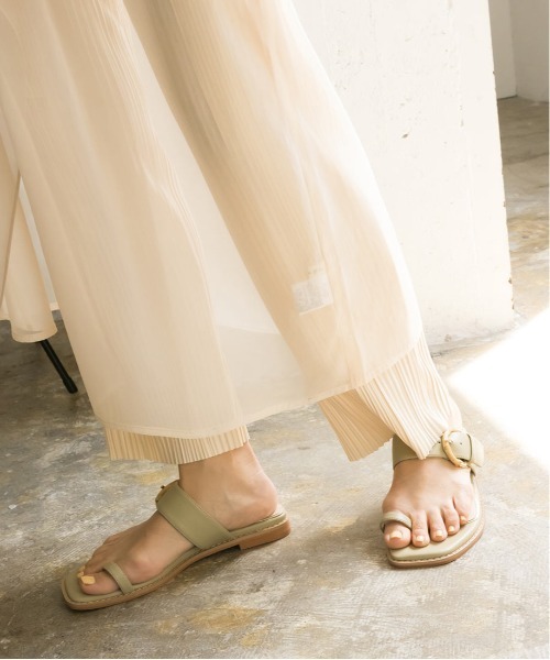 RANDA（ランダ）の「バンブーバックルサムリングサンダル（サンダル・レディース・ベージュ/グリーン/ブラウン・M/L/LL/S）」の9枚目の写真