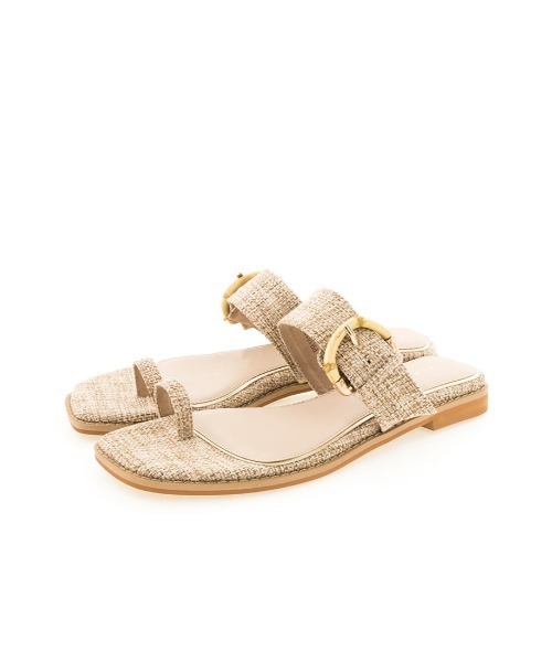 RANDA（ランダ）の「バンブーバックルサムリングサンダル（サンダル・レディース・ベージュ/グリーン/ブラウン・M/L/LL/S）」の17枚目の写真