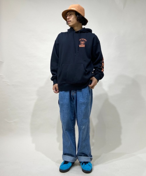 VANS(バンズ)の「VANS/バンズ ルーズシルエット バックプリントパーカー 121K1031200(パーカー・メンズ・ブラック/グレー/ベージュ・M/L/XL/S)」の18枚目の写真