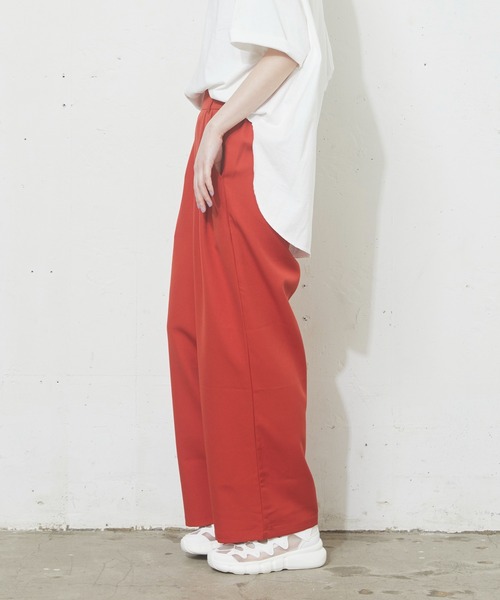 kivi（キヴィ）の「タックラフパンツ（その他パンツ・レディース・オレンジ/グリーン/アイボリー/レッド系その他/ブラック/ダークグリーン/ベージュ/ピンク/ブルー・M/L）」の8枚目の写真