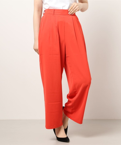 kivi（キヴィ）の「タックラフパンツ（その他パンツ・レディース・オレンジ/グリーン/アイボリー/レッド系その他/ブラック/ダークグリーン/ベージュ/ピンク/ブルー・M/L）」の11枚目の写真