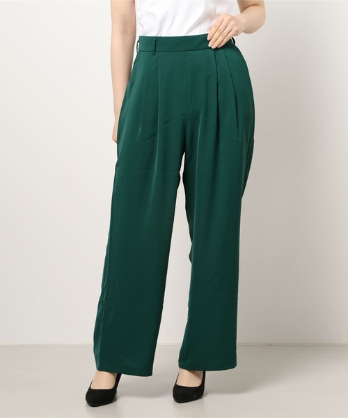 kivi（キヴィ）の「タックラフパンツ（その他パンツ・レディース・オレンジ/グリーン/アイボリー/レッド系その他/ブラック/ダークグリーン/ベージュ/ピンク/ブルー・M/L）」の12枚目の写真