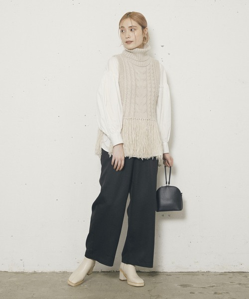 kivi（キヴィ）の「タックラフパンツ（その他パンツ・レディース・オレンジ/グリーン/アイボリー/レッド系その他/ブラック/ダークグリーン/ベージュ/ピンク/ブルー・M/L）」の15枚目の写真