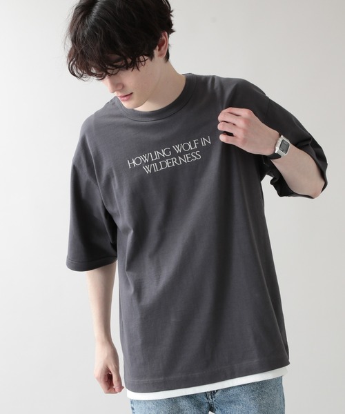 RAGEBLUE(レイジブルー)の「アニマルプリント/刺繍Tシャツ/953082(Tシャツ/カットソー・メンズ・ブラック/ダークグリーン・MEDIUM/LARGE)」の6枚目の写真