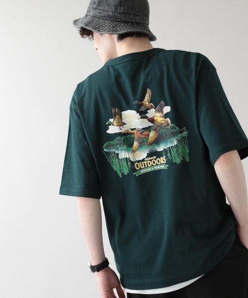 RAGEBLUE(レイジブルー)の「アニマルプリント/刺繍Tシャツ/953082(Tシャツ/カットソー・メンズ・ブラック/ダークグリーン・MEDIUM/LARGE)」の13枚目の写真