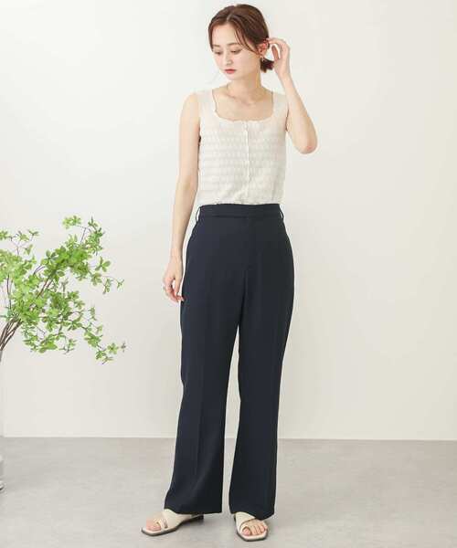 SENSE OF PLACE by URBAN RESEARCH（センスオブプレイスバイアーバンリサーチ）の「メローキリカエスクエアネックタンクトップ（タンクトップ・レディース・ブラック/グリーン/アイボリー・ONE）」の21枚目の写真