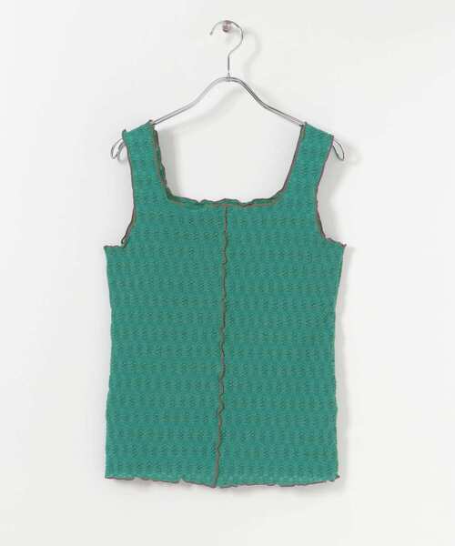 SENSE OF PLACE by URBAN RESEARCH（センスオブプレイスバイアーバンリサーチ）の「メローキリカエスクエアネックタンクトップ（タンクトップ・レディース・ブラック/グリーン/アイボリー・ONE）」の20枚目の写真
