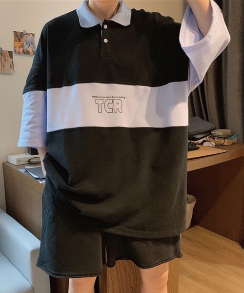 meJane(ミージェーン)の「TCRロゴビックシルエットラガーTシャツ【ZOZOTOWN限定】(ポロシャツ・レディース・ブラック/グリーン・FREE)」の2枚目の写真