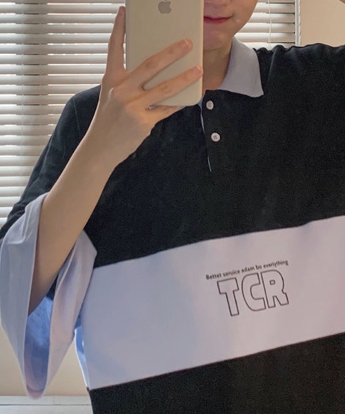 meJane(ミージェーン)の「TCRロゴビックシルエットラガーTシャツ【ZOZOTOWN限定】(ポロシャツ・レディース・ブラック/グリーン・FREE)」の3枚目の写真