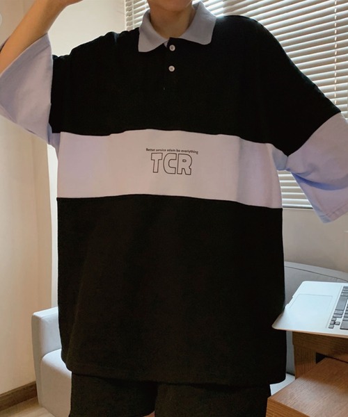 meJane(ミージェーン)の「TCRロゴビックシルエットラガーTシャツ【ZOZOTOWN限定】(ポロシャツ・レディース・ブラック/グリーン・FREE)」の10枚目の写真