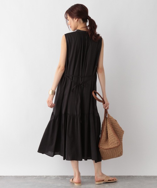 GLOBAL WORK（グローバルワーク）の「エアリーボイルティアードワンピース/950300（ワンピース・レディース・ダークグレー/ブラウン系その他6/グリーン系その他6/パープル系その他2・MEDIUM/LARGE）」の13枚目の写真