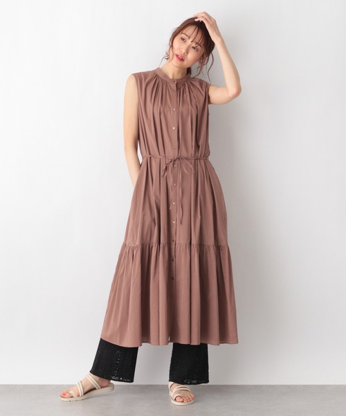 GLOBAL WORK（グローバルワーク）の「エアリーボイルティアードワンピース/950300（ワンピース・レディース・ダークグレー/ブラウン系その他6/グリーン系その他6/パープル系その他2・MEDIUM/LARGE）」の17枚目の写真