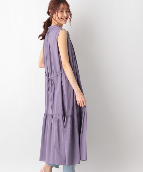 GLOBAL WORK（グローバルワーク）の「エアリーボイルティアードワンピース/950300（ワンピース・レディース・ダークグレー/ブラウン系その他6/グリーン系その他6/パープル系その他2・MEDIUM/LARGE）」の14枚目の写真