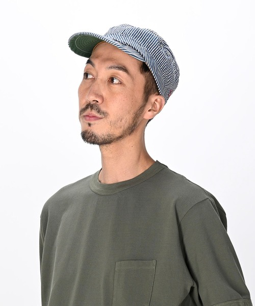 45R（フォーティファイブアール）の「デニムのポッポキャップ（加工）（キャップ・レディース・ライトインディゴブルー・SMALL/MEDIUM）」の2枚目の写真