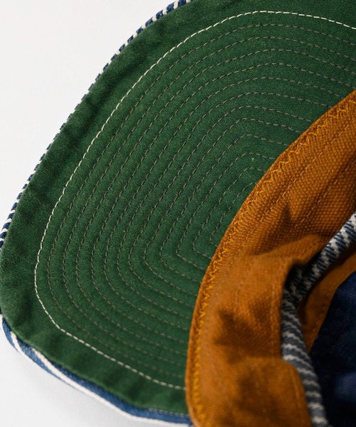 45R（フォーティファイブアール）の「デニムのポッポキャップ（加工）（キャップ・レディース・ライトインディゴブルー・SMALL/MEDIUM）」の7枚目の写真