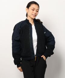 G-STAR | TEDDY BOMBER ZIP THROUGH SWEATER(ミリタリージャケット)