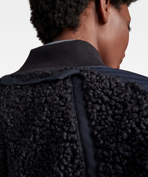 G-STAR(ジースター)の「TEDDY BOMBER ZIP THROUGH SWEATER(ミリタリージャケット・レディース・ダークネイビー・X-SMALL/SMALL)」の5枚目の写真