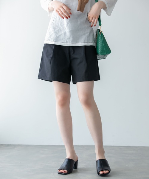 Edit Sheen(エディットシーン)の「ショートキュロットパンツ(その他パンツ・レディース・ブラック/ベージュ・FREE)」の4枚目の写真