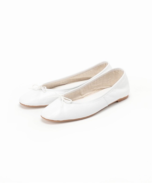 【大人気・ホワイト】bonitas/バレエシューズ　23.5 SLOBEIENA SLOBE IENA（スローブイエナ）の「【bonitas/ボニータス】バレエ