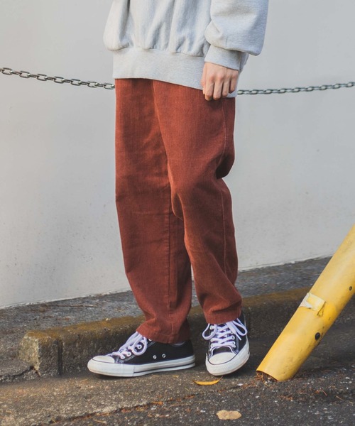 WEGO（ウィゴー）の「WEGO/コーデュロイシェフパンツ（スラックス・メンズ・ブラウン系その他/アイボリー/ブラック/ベージュ/ブルー系その他・MEDIUM/SMALL/LARGE）」の4枚目の写真