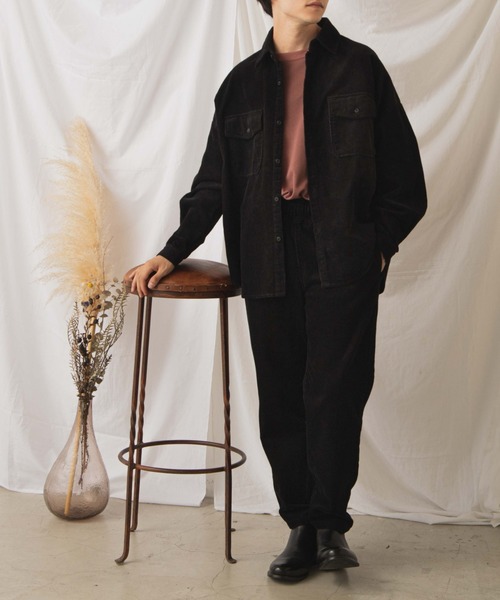 WEGO（ウィゴー）の「WEGO/コーデュロイシェフパンツ（スラックス・メンズ・ブラウン系その他/アイボリー/ブラック/ベージュ/ブルー系その他・MEDIUM/SMALL/LARGE）」の19枚目の写真