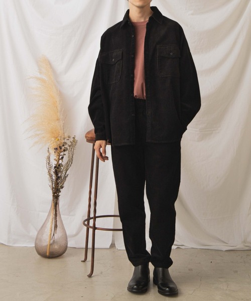 WEGO（ウィゴー）の「WEGO/コーデュロイシェフパンツ（スラックス・メンズ・ブラウン系その他/アイボリー/ブラック/ベージュ/ブルー系その他・MEDIUM/SMALL/LARGE）」の20枚目の写真