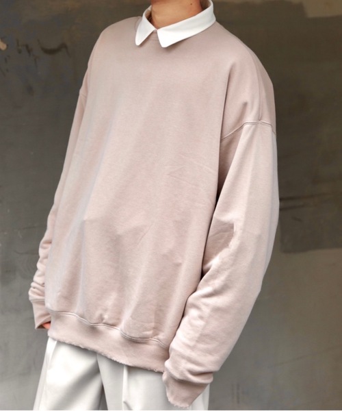 INTER FACTORY(インターファクトリー)の「ファッションインフルエンサー DAISUKE - スーパービッグダメージステッチスウェット made in INTER FACTORY(スウェット・メンズ・ブラック/ブルー/モカ・MEDIUM/LARGE)」の1枚目の写真