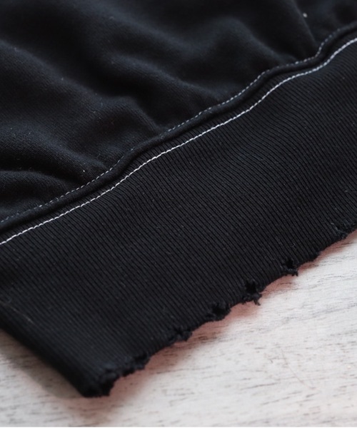 INTER FACTORY(インターファクトリー)の「ファッションインフルエンサー DAISUKE - スーパービッグダメージステッチスウェット made in INTER FACTORY(スウェット・メンズ・ブラック/ブルー/モカ・MEDIUM/LARGE)」の9枚目の写真