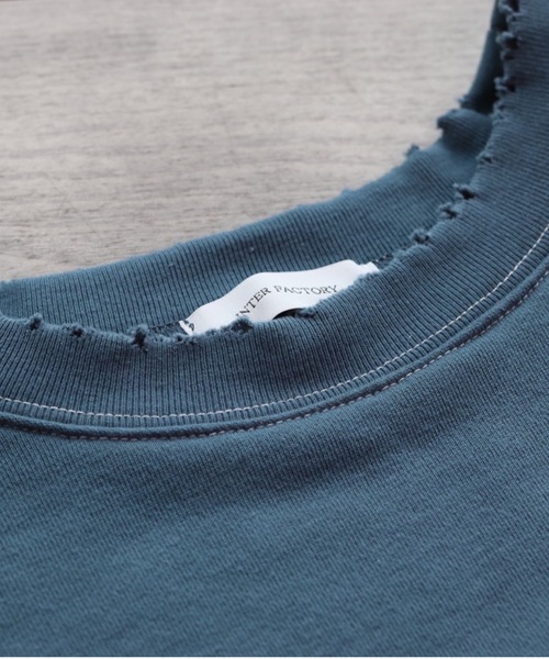 INTER FACTORY(インターファクトリー)の「ファッションインフルエンサー DAISUKE - スーパービッグダメージステッチスウェット made in INTER FACTORY(スウェット・メンズ・ブラック/ブルー/モカ・MEDIUM/LARGE)」の6枚目の写真