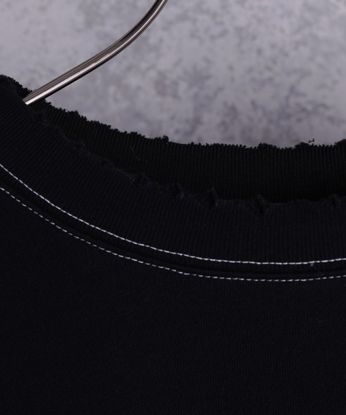 INTER FACTORY(インターファクトリー)の「ファッションインフルエンサー DAISUKE - スーパービッグダメージステッチスウェット made in INTER FACTORY(スウェット・メンズ・ブラック/ブルー/モカ・MEDIUM/LARGE)」の22枚目の写真