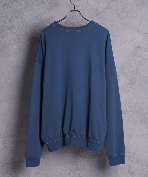 INTER FACTORY(インターファクトリー)の「ファッションインフルエンサー DAISUKE - スーパービッグダメージステッチスウェット made in INTER FACTORY(スウェット・メンズ・ブラック/ブルー/モカ・MEDIUM/LARGE)」の19枚目の写真