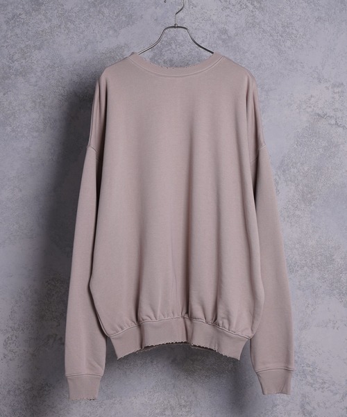 INTER FACTORY(インターファクトリー)の「ファッションインフルエンサー DAISUKE - スーパービッグダメージステッチスウェット made in INTER FACTORY(スウェット・メンズ・ブラック/ブルー/モカ・MEDIUM/LARGE)」の12枚目の写真