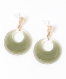 ラウンドエポ樹脂ポストピアス / 215595