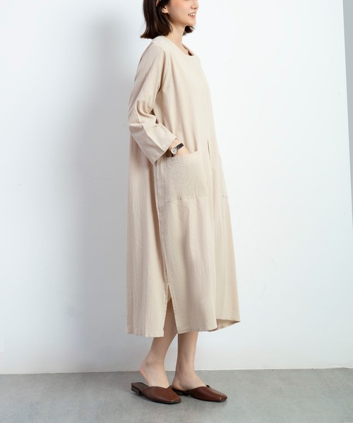 セール ゆったり綿麻ワンピース ワンピース Maison De Therese メゾン ド テレーズ のファッション通販 Zozotown