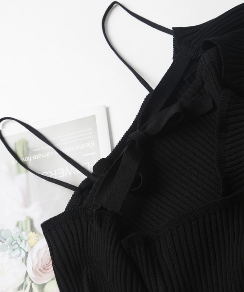 MAISON DE THERESE（メゾン ド テレーズ）の「フェイクレイヤードハイウエストニット（ニット/セーター・レディース・ホワイト/ブラウン/ブラック/モカ/ピンク/レッド/レッド系1・M）」の14枚目の写真