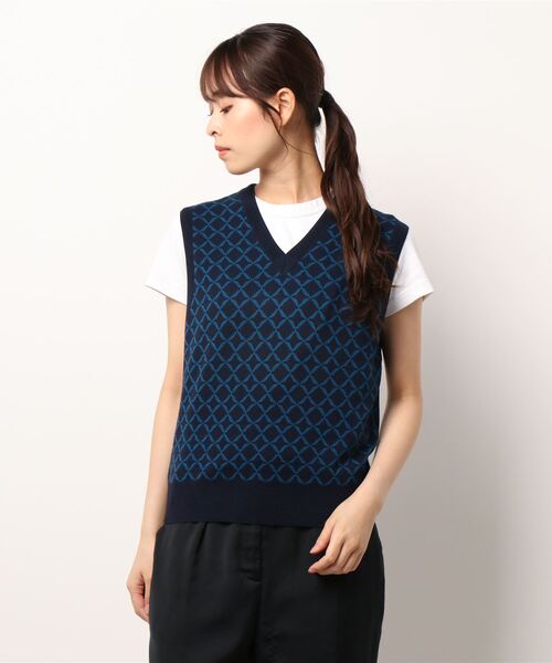 A.P.C.（アーペーセー）の「MERINOS JACQUARD GEOMETRIQUE 21A（ニット 