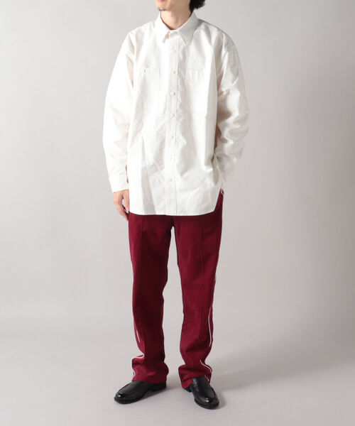 GLOSTER（グロスター）の「【GLOSTER/グロスター】シャンブレーワークシャツ ワイドシャツ（シャツ/ブラウス・メンズ・ホワイト/インディゴブルー・MEDIUM/LARGE）」の17枚目の写真