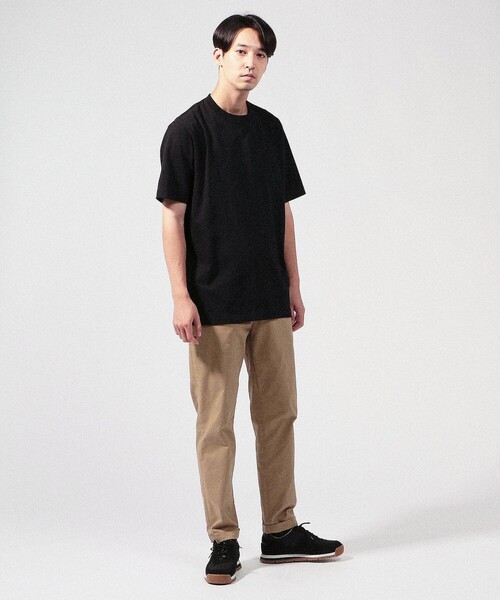 TOMORROWLAND （トゥモローランド）の「fitfor BASIC HALF SLEEVE TEE コットン クルーネックプルオーバー（Tシャツ/カットソー・メンズ・ホワイト/ブラック/ダークブラウン/グリーン・M/L/XL/LL）」の10枚目の写真