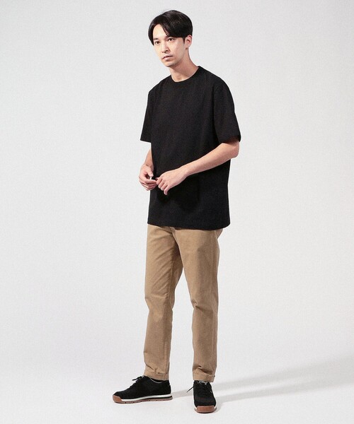 TOMORROWLAND （トゥモローランド）の「fitfor BASIC HALF SLEEVE TEE コットン クルーネックプルオーバー（Tシャツ/カットソー・メンズ・ホワイト/ブラック/ダークブラウン/グリーン・M/L/XL/LL）」の11枚目の写真