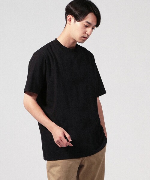 TOMORROWLAND （トゥモローランド）の「fitfor BASIC HALF SLEEVE TEE コットン クルーネックプルオーバー（Tシャツ/カットソー・メンズ・ホワイト/ブラック/ダークブラウン/グリーン・M/L/XL/LL）」の13枚目の写真