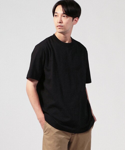 TOMORROWLAND （トゥモローランド）の「fitfor BASIC HALF SLEEVE TEE コットン クルーネックプルオーバー（Tシャツ/カットソー・メンズ・ホワイト/ブラック/ダークブラウン/グリーン・M/L/XL/LL）」の14枚目の写真