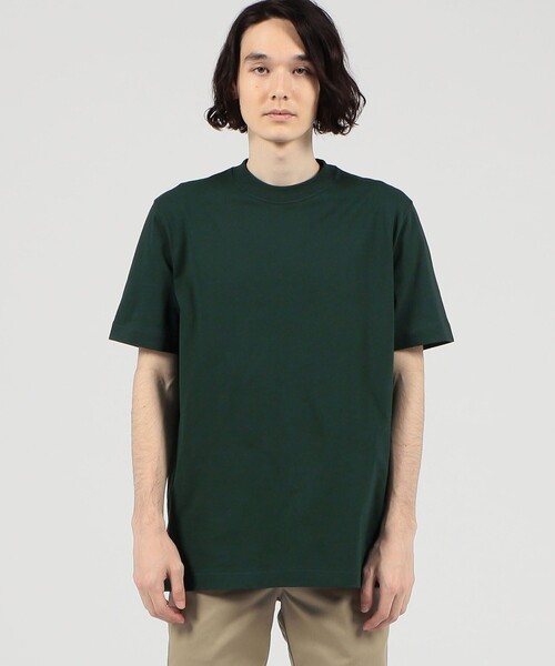 TOMORROWLAND （トゥモローランド）の「fitfor BASIC HALF SLEEVE TEE コットン クルーネックプルオーバー（Tシャツ/カットソー・メンズ・ホワイト/ブラック/ダークブラウン/グリーン・M/L/XL/LL）」の15枚目の写真