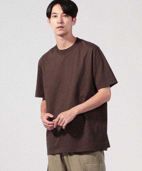 TOMORROWLAND （トゥモローランド）の「fitfor BASIC HALF SLEEVE TEE コットン クルーネックプルオーバー（Tシャツ/カットソー・メンズ・ホワイト/ブラック/ダークブラウン/グリーン・M/L/XL/LL）」の18枚目の写真